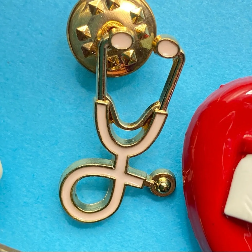 Bundle Medical Pins Button Covers Lot Of 7 M*A*S*H Nurses Stethoscope